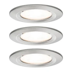 Paulmann 3 spot Nova rund, IP44, dæmpbar, jern