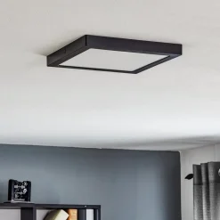 Paulmann Abia LED-panel 30x30 cm 2.700 K sort