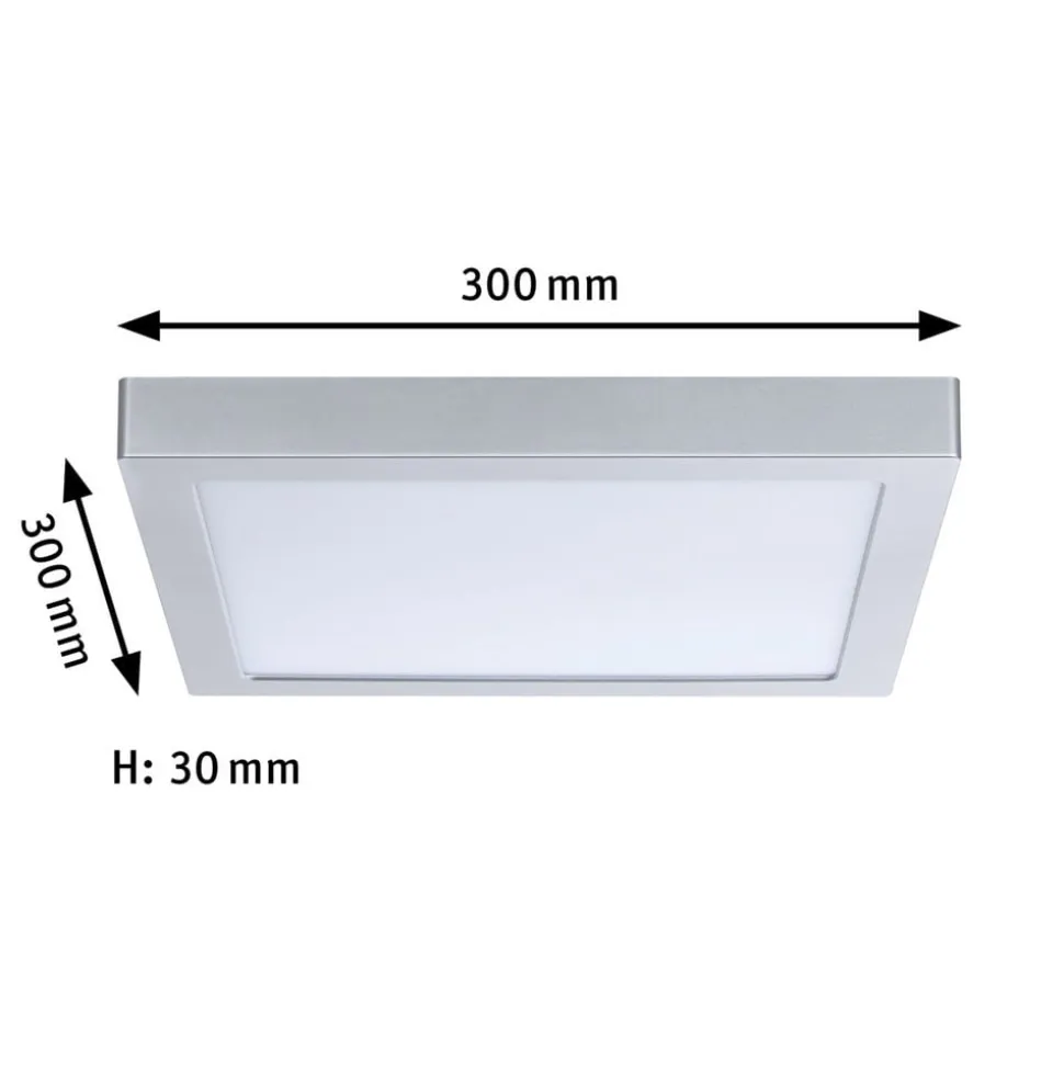 Paulmann Abia LED-panel 30x30 cm 2.700 K krom