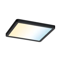 Paulmann Areo ZigBee CCT kantet sort 17,5x17,5cm