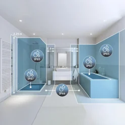 Paulmann Areo ZigBee CCT kantet sort 17,5x17,5cm