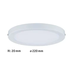 Paulmann Atria LED-loftlampe Ø 22 cm, mat hvid