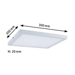 Paulmann Atria loftlampe 2.700 K 30 x 30 cm, hvid