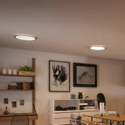 Paulmann Atria Shine LED-panel, krom, dæmpbar, Ø 42 cm