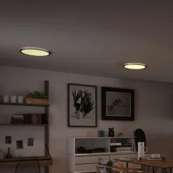 Paulmann Atria Shine LED-panel, krom, dæmpbar, Ø 42 cm