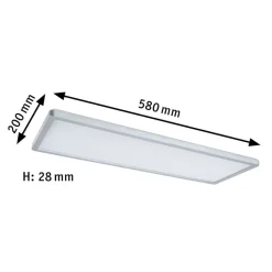 Paulmann Atria Shine panel dim krom RGBW 58x20