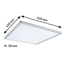 Paulmann Atria Shine panel 3-trins krom 840 42x42