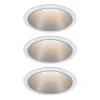 Paulmann Cole LED-spot, sølv-hvid, 3-pak
