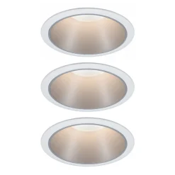Paulmann Cole LED-spot, sølv-hvid, 3-pak