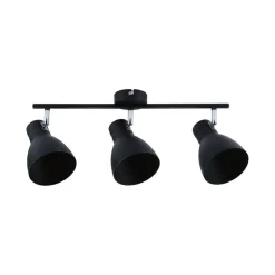 Paulmann Davy loftlampe, sort, 3 lyskilder