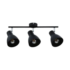 Paulmann Davy loftlampe, sort, 3 lyskilder