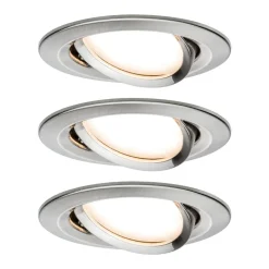 Paulmann 3-faset spot Nova Coin rund, drejelig, jern