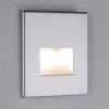 Paulmann LED-vægindbygningslampe EDGE, krom mat