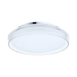 Paulmann Luena LED-loftlampe, IP44, krom, Ø 35 cm