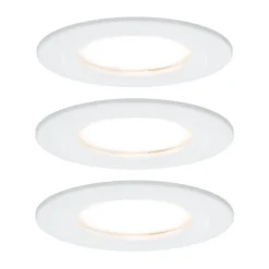 Paulmann Nova LED indbygningslampe 3stk. stiv hvid