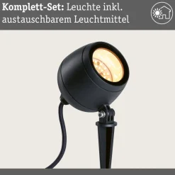 Paulmann Smart LED jordspydspot Kikolo, CCT, antracit, IP65