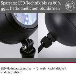 Paulmann Smart LED jordspyd Kikolo, RGBW, antracit IP65