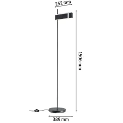 Paulmann Smart LED-gulvlampe Jagun, antracit, 151 cm filt