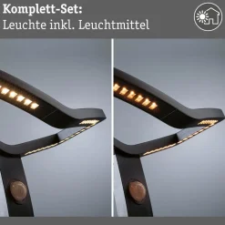 Paulmann Smart vejlampe Alara, CCT, antracit IP44