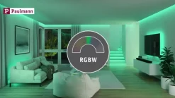 Paulmann Smart væglampe Alara, RGBW antracit IP44