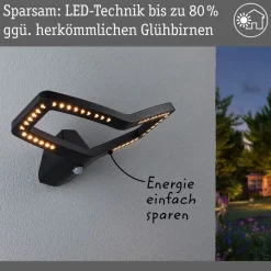 Paulmann Smart væglampe Alara, CCT, antracit IP44