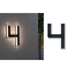 Paulmann solcelledrevet LED-husnummer 4
