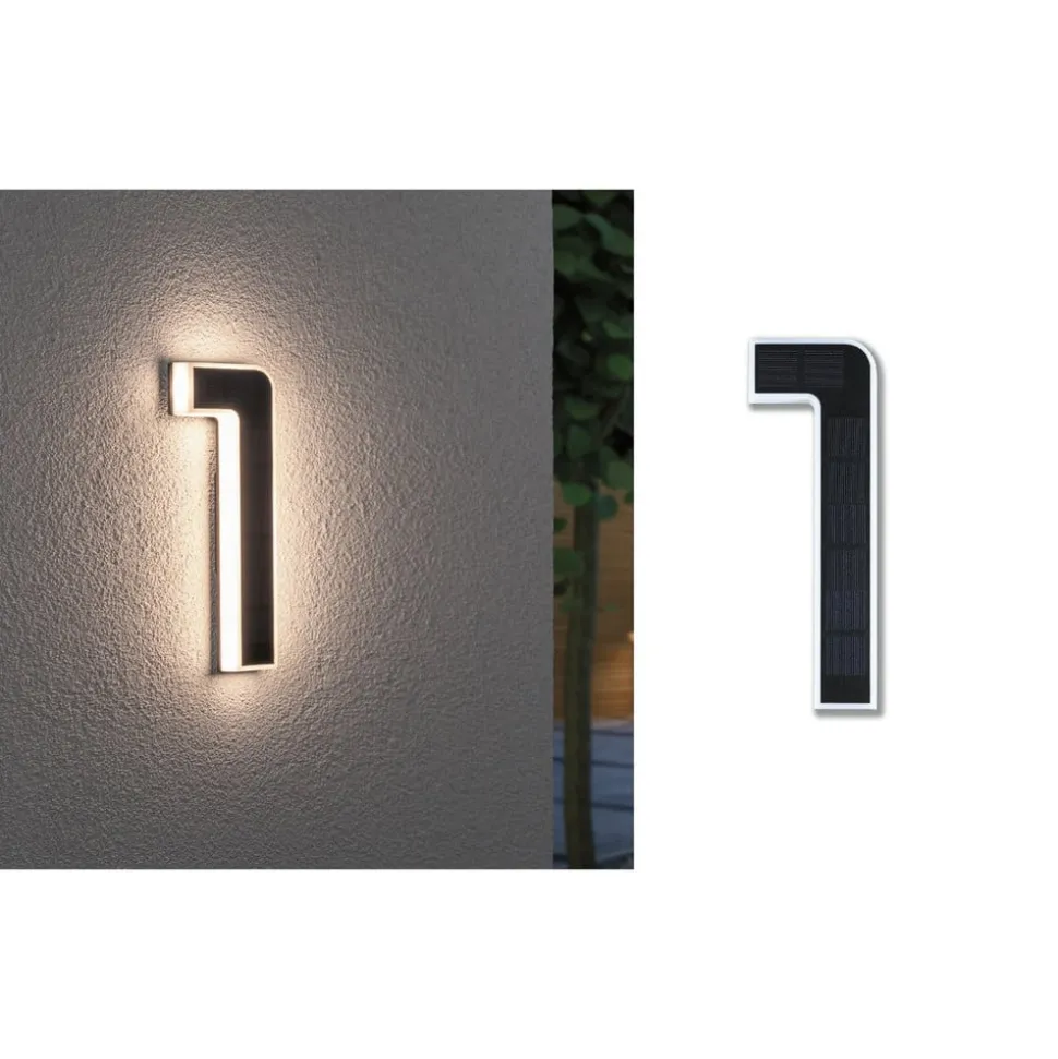 Paulmann solcelledrevet LED-husnummer 1