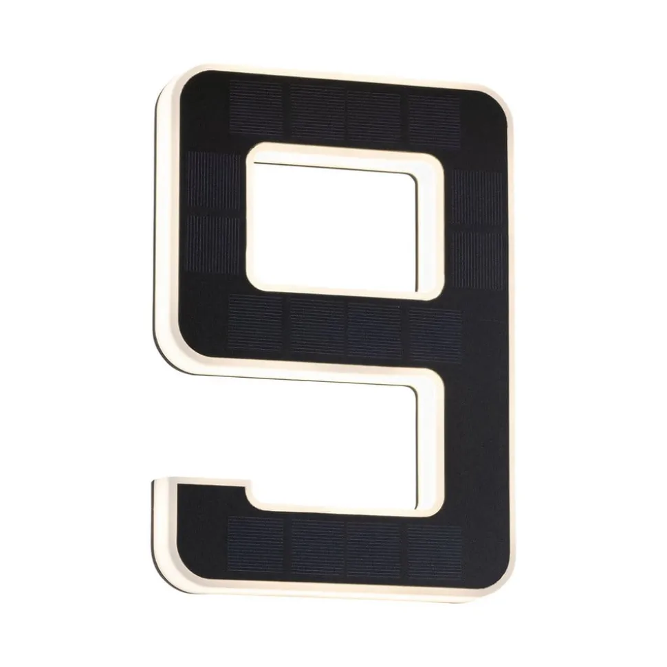 Paulmann solcelledrevet LED-husnummer 9