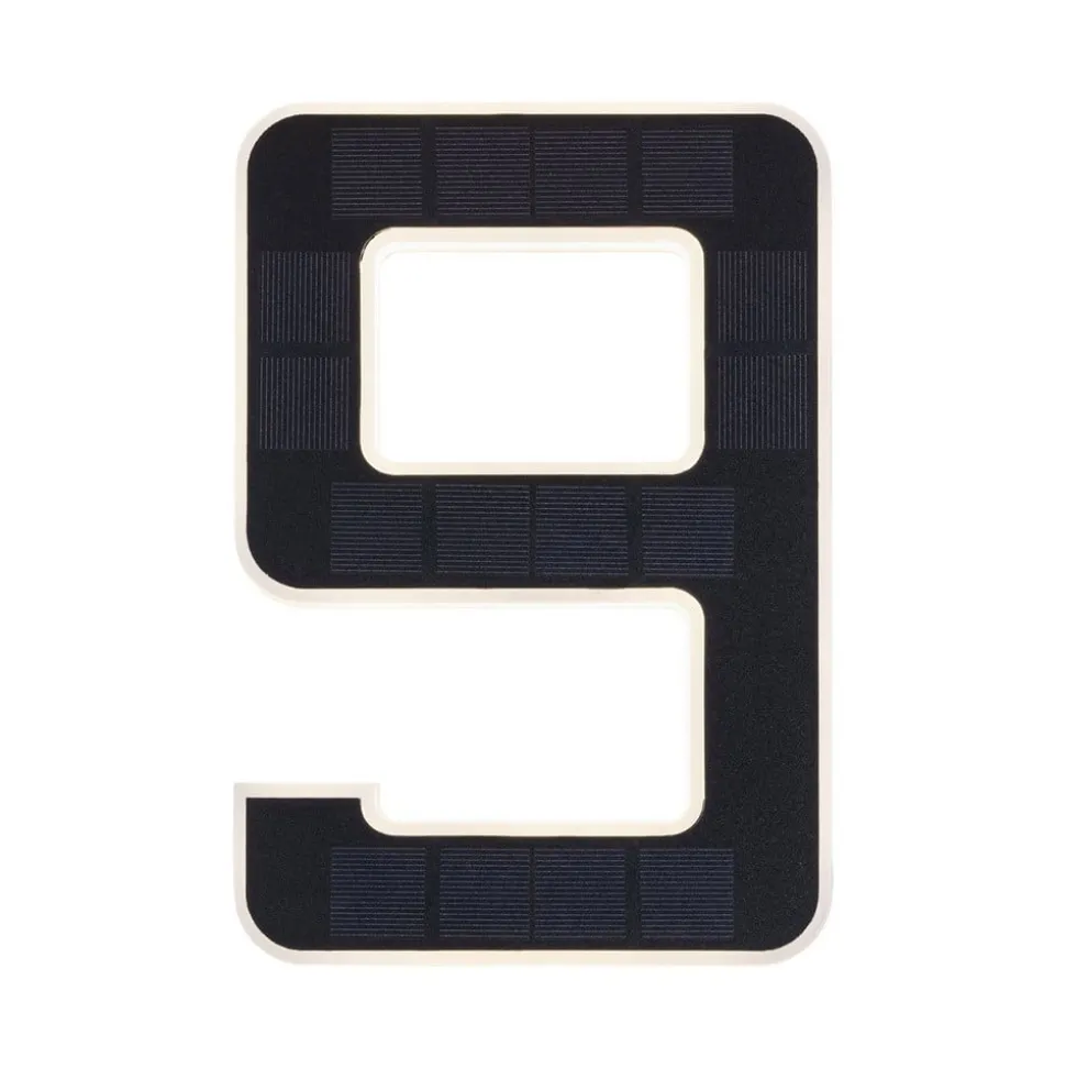 Paulmann solcelledrevet LED-husnummer 9