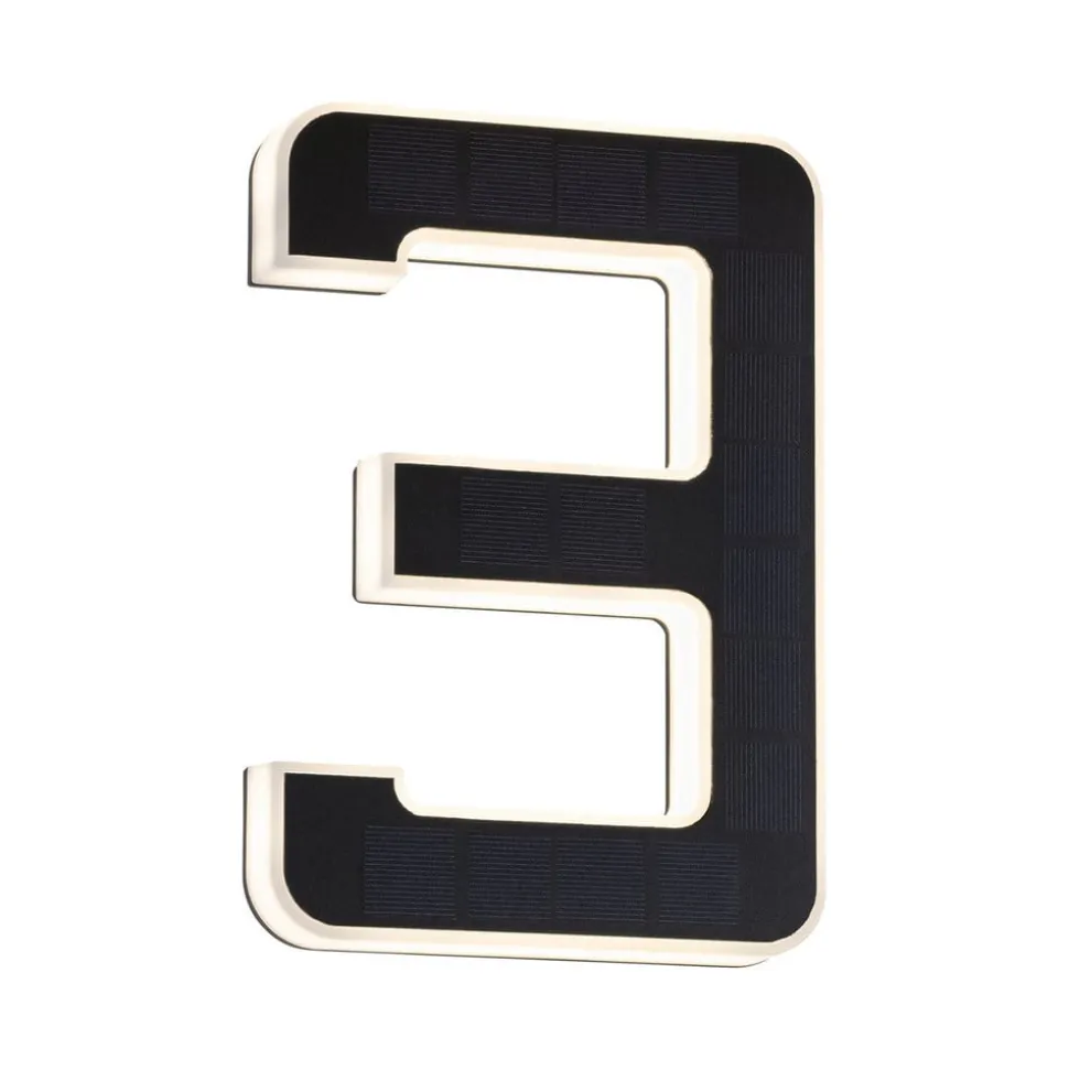 Paulmann solcelledrevet LED-husnummer 3