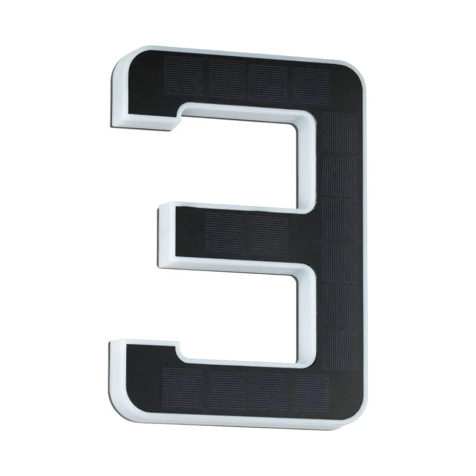 Paulmann solcelledrevet LED-husnummer 3