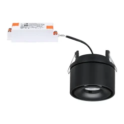 Paulmann Spircle LED indbygningslampe, mat sort