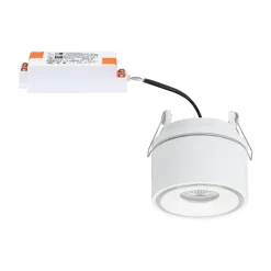 Paulmann Spircle LED indbygningslampe, mat hvid