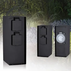 Paulmann stikkontakt søjle Rio 2-bånds timer