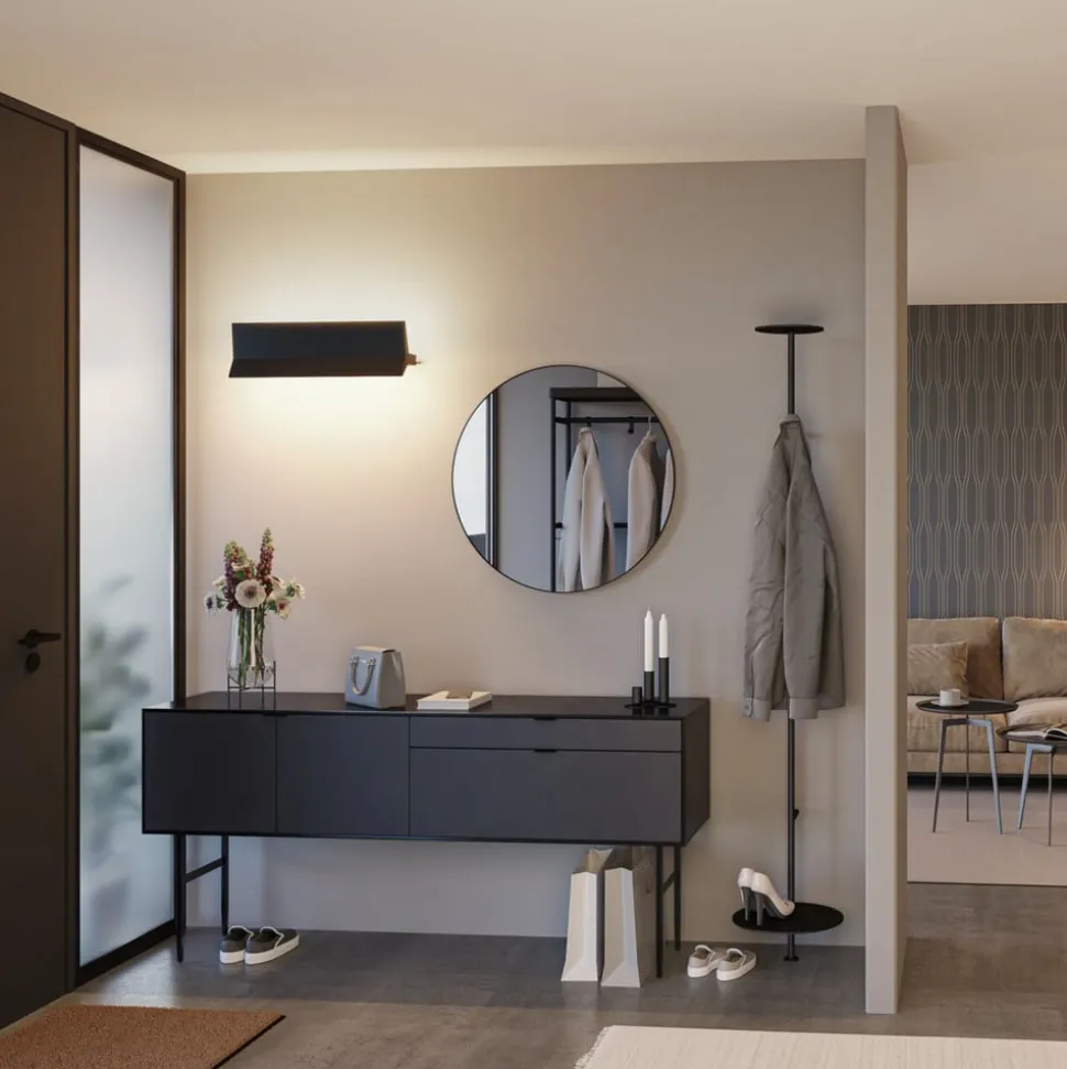 Paulmann Stine LED wallwasher 3-trins dæmp, sort