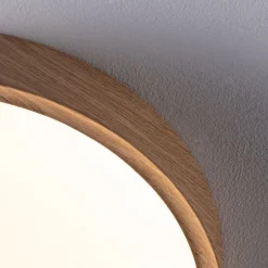 Paulmann Tega LED-loftlampe IP44 CCT træ