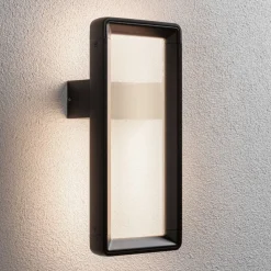 Paulmann udendørs LED-væglampe Reana, antracit IP44