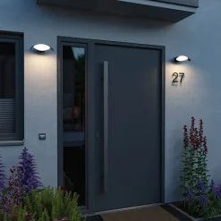 Paulmann udendørs LED-væglampe Mesana, antracit 24 cm aluminium IP44