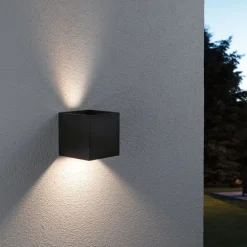 Paulmann udendørs LED-væglampe Cybo, RGBW, 10 cm, antracit