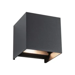 Paulmann udendørs LED-væglampe Cybo, RGBW, 10 cm, antracit