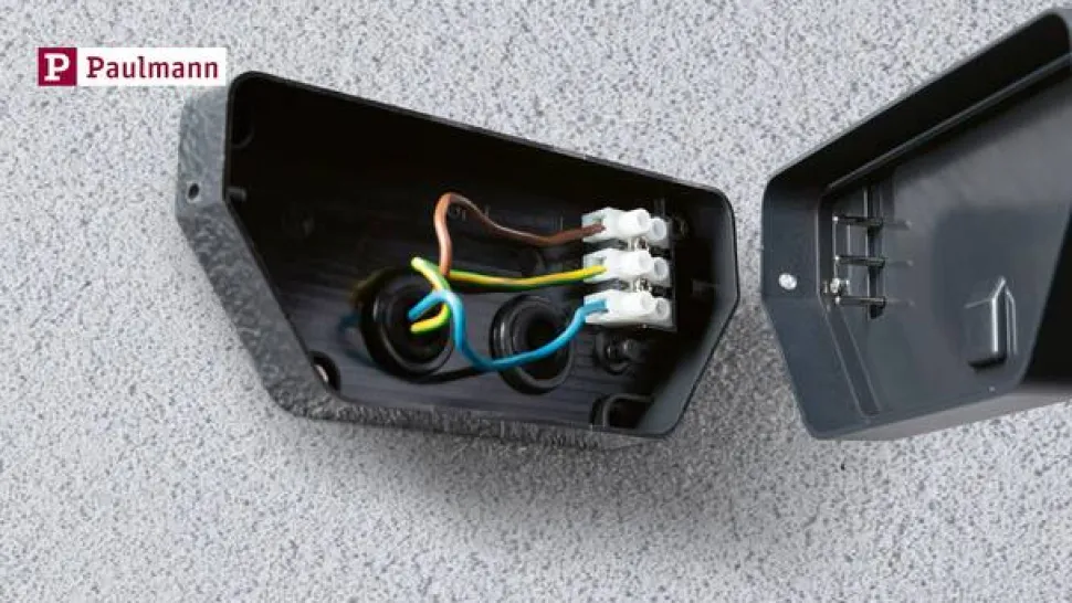 Paulmann udendørs LED-væglampe Azalena, sensor, hvid