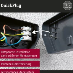 Paulmann udendørs LED-væglampe Azalena, sensor, hvid