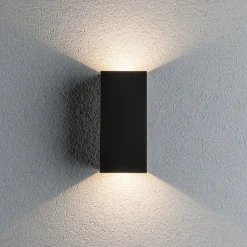 Paulmann udendørs LED-væglampe Flame, 22 cm, antracit, op/ned