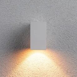 Paulmann udendørs LED-væglampe Flame, hvid