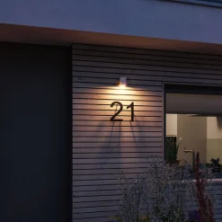 Paulmann udendørs LED-væglampe Flame, hvid