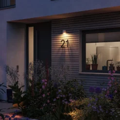 Paulmann udendørs LED-væglampe Flame, hvid