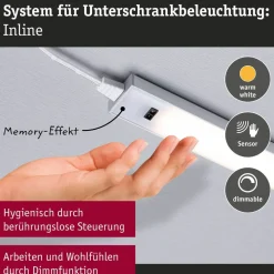 Paulmann underskabslampe Inline 2x-udvidelse krom 55 cm 830