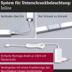 Paulmann underskabslampe Inline 2-startsæt krom 35 cm CCT