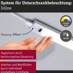 Paulmann underskabslampe Inline 2x-udvidelse krom 55 cm CCT