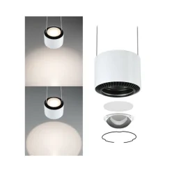 Paulmann URail Aldan LED-pendellampe, hvid